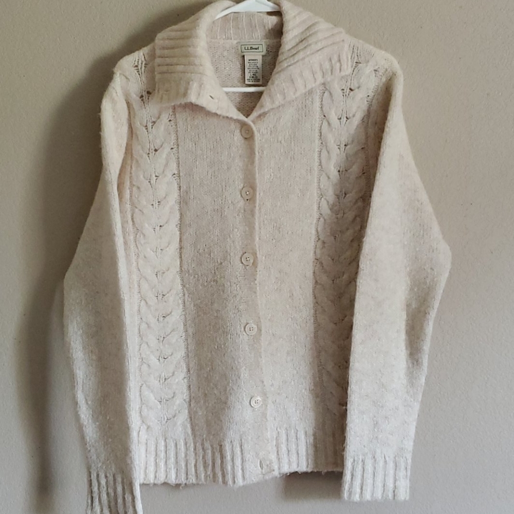 Womens button wool sweater